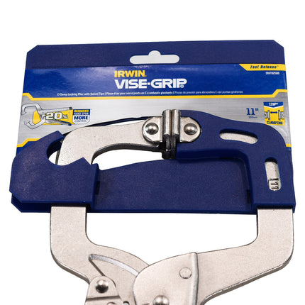 Vise-Grip IRHT82586 Fast Release 11" Welding C-clamp w/Swivel Pad Locking Pliers