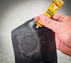 Stop & Go 3003 9 Piece Tube Type Tire Repair Kit with Patches & Rubber Cement for Punctures and Flats on Motorcycle, Scooter, & Utility Trailer (6 Patches)