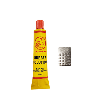 Stop & Go 3003 9 Piece Tube Type Tire Repair Kit with Patches & Rubber Cement for Punctures and Flats on Motorcycle, Scooter, & Utility Trailer (6 Patches)