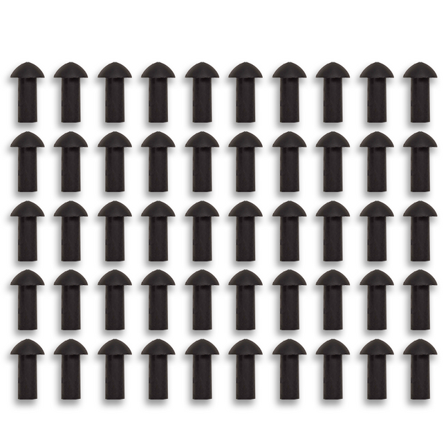 Stop & Go 3075 Mushroom Tire Plugs for Punctures and Flats, 3/4" Length x 5/16" Shaft Diameter, 50 Pack for Tubeless Tires on Motorcycles, ATVs, UTVs, Cars, and Trucks