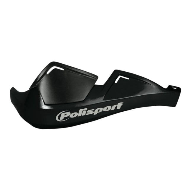 Polisport 8305100027 Integral Evolution Handguard with FWA Universal Mount - Full Wrap-Around Handlebar Protection Guards for Dirt Bikes & Dual Sport Motorcycles - Black (Pair)