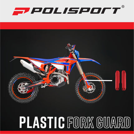 Polisport 8399100001 Fork Guards for Beta RR250 RR300 2‑Stroke 2019 and RR350 RR400 RR450 4‑Stroke 2019 – Durable OEM‑Style Red Fork Protectors