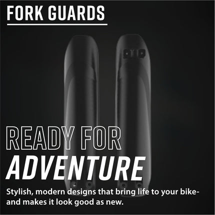 Polisport OEM‑Quality Fork Guards for Beta RR 250/300 2‑Stroke (2019+) and RR 350/400/450 4‑Stroke (2019+) – Durable Polypropylene, Glossy Finish, Perfect OEM‑Fit Replacement (8399100003)-Black