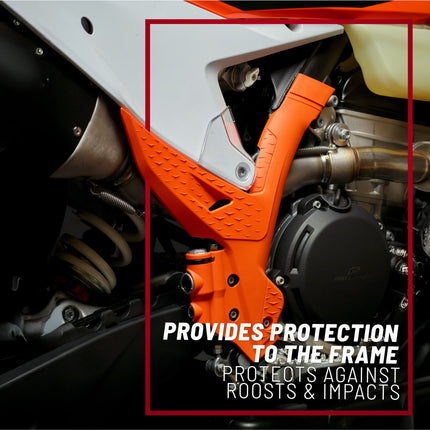 Polisport 8472600001 Frame Protector for Honda CRF250R/RX (2020–2021) & CRF450R/RX (2019–2020) – Black  Durable Frame Guard Set for Motocross and Off‑Road Protection