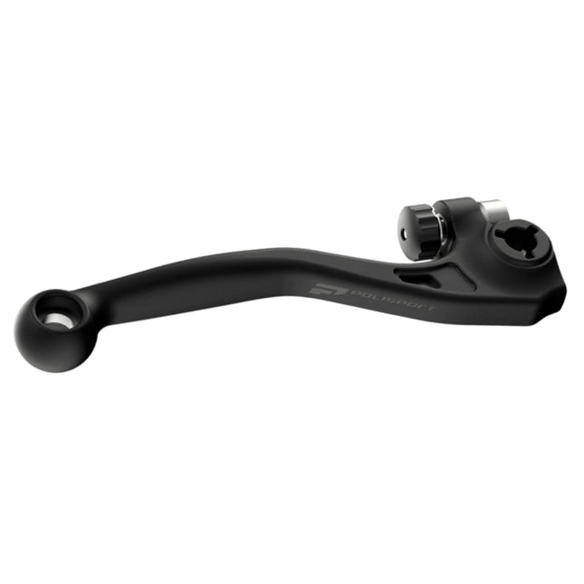 Polisport APT Unbreakable Brake Lever - Honda CRF250R/250RX (2007-2024), CRF450R/450RX (2007-2024), OEM Shape, CNC Adapter, Bendable APT Composite, Easy Install, Black