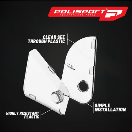 Polisport Graphic Guards Protector for Husqvarna TE FE (2024)  Clear Injection-Molded Plastic  OEM Fit