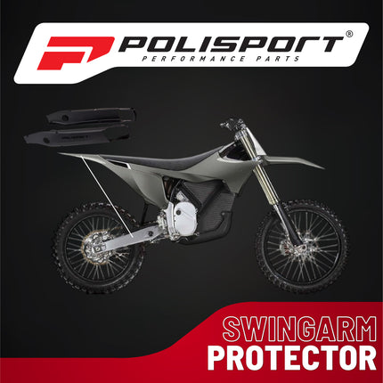 Polisport 8506200001 Swingarm Protector for Stark Varg (2023-2026) – Durable Black OEM‑Style Swingarm Guard for Electric MX Bikes