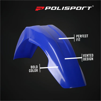 Polisport (MX) Front Fender for Yamaha YZ 250F/WR 250F (01-05) WR 400F (00-02) YZ 426F (01-02) YZ 450F/WR 450F (03-05) YZ 125/250 (00-05)-OEM Quality, Durable, Flexible & Perfect Fit - Blue