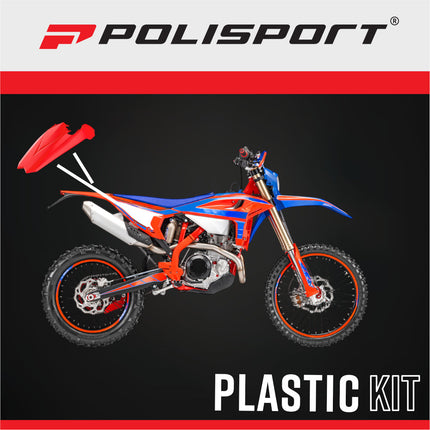 Polisport 8556000004 Rear Fender and Side Panels Fits Beta RR 2018‑2019 and Xtrainer 2015‑2022 – OEM‑Style Durable Replacement Plastic – Red