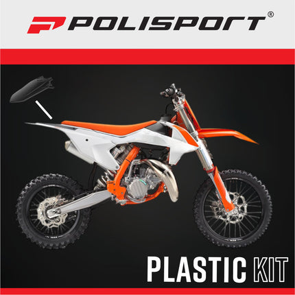 Polisport Motocross (MX) Rear Fender for KTM SX,SX-F,XC,XC-F (2019-2022) - Dirt Bike - OEM Quality, Durable Gloss Polypropylene (DGP), Flexible & Perfect Fit - Black