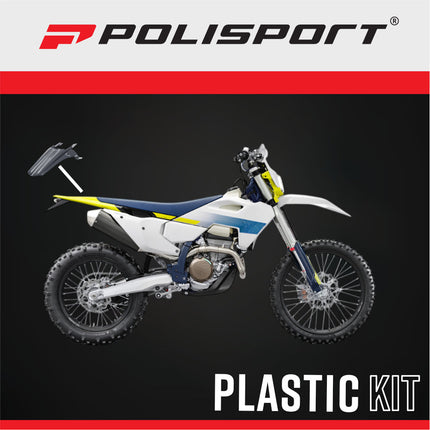 Polisport Motocross (MX) Rear Fender for Sherco SE-R / SEF-R (17-24) - Dirt Bike - OEM Quality, Durable Gloss Polypropylene (DGP), Flexible & Perfect Fit - Grey
