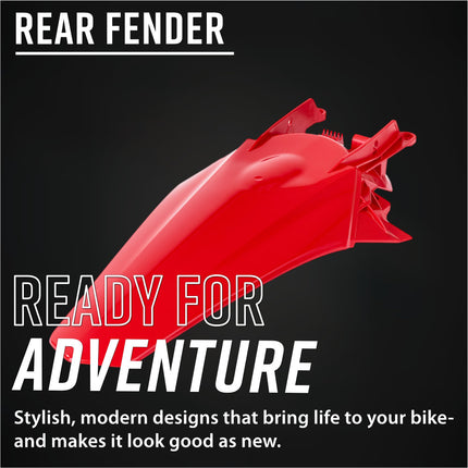 Polisport 8558400001 Rear Fender for GasGas EX 250/350 / EX 250F/350F/450F (22-23) & MC/MC-F (21-23) – OEM‑Style Durable Red Motocross Rear Mudguard