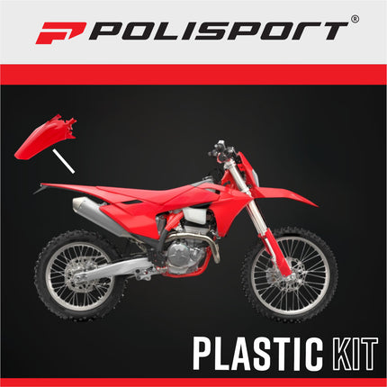 Polisport 8558400001 Rear Fender for GasGas EX 250/350 / EX 250F/350F/450F (22-23) & MC/MC-F (21-23) – OEM‑Style Durable Red Motocross Rear Mudguard