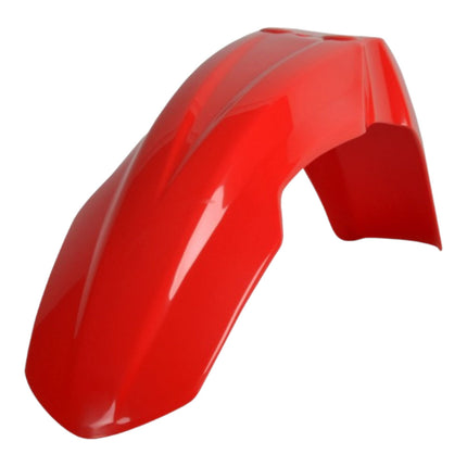 Polisport Motocross (MX) Front Fender for Honda CRF 450R (04-08), CRF 250R (04-09), & CR 125R/250R (04-07) Dirt Bikes - OEM Quality, Durable Gloss Polypropylene (DGP), Flexible & Perfect Fit - Red