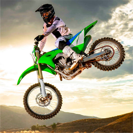 Polisport Motocross (MX) Front Fender for Kawasaki KX85/100/112(2014-->) - Dirt Bike - OEM Quality, Durable Gloss Polypropylene (DGP), Flexible & Perfect Fit - Green