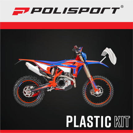 Polisport Motocross (MX) Front Fender for Beta  X-Trainer, RR 4T, RR 2T (20-26) & RR X-Pro / Race (25-26)  Dirt Bike - OEM Quality, Durable Gloss Polypropylene (DGP), Flexible & Perfect Fit - White