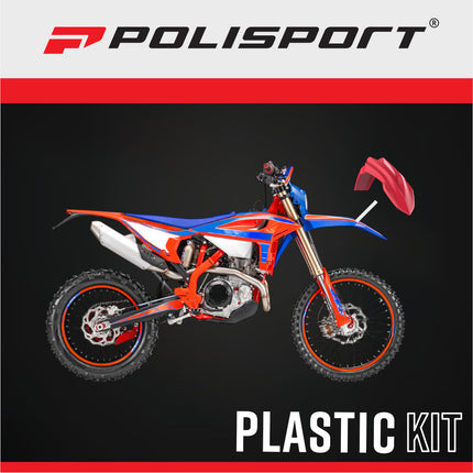 Polisport Motocross (MX) Front Fender for Beta RR 2T/4T, X-Trainer (20-26), RR X-Pro/Race (25-26) Dirt Bike - OEM Quality, Durable Gloss Polypropylene (DGP), Flexible & Perfect Fit - Red