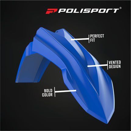 Polisport 8585200005 Front Fender Fits Beta RR 2T/4T (23+) and X-Pro and RR X-Pro (25+) Onward – Blue OEM‑Style Replacement Durable Injection‑Molded Front Fender