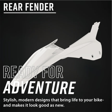 Polisport 8585300001 Rear Fender and Side Panels Kit for Beta RR 2T/4T (20-26) & X-Trainer (23-26) – OEM‑Style Durable White Replacement Plastics