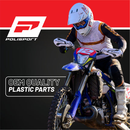 Polisport Motocross (MX) Front Fender for Sherco SE-R / SEF-R (2024+) - Dirt Bike - OEM Quality, Durable Gloss Polypropylene (DGP), Flexible & Perfect Fit - Grey