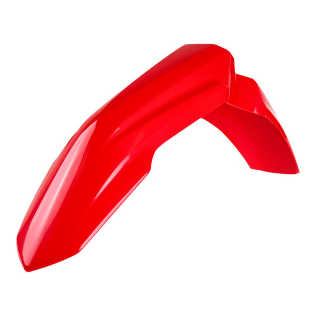 Polisport Motocross (MX) Front Fender for Honda CRF450R (2021->) 250R/RX/CRF (2022->) Dirt Bike - OEM Quality, Durable Gloss Polypropylene (DGP), Flexible & Perfect Fit - Red