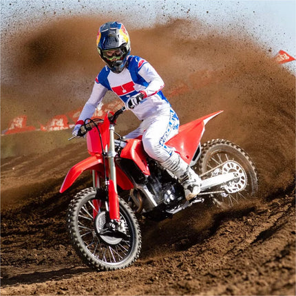 Polisport Motocross (MX) Front Fender for Honda CRF450R (2021->) 250R/RX/CRF (2022->) Dirt Bike - OEM Quality, Durable Gloss Polypropylene (DGP), Flexible & Perfect Fit - Red