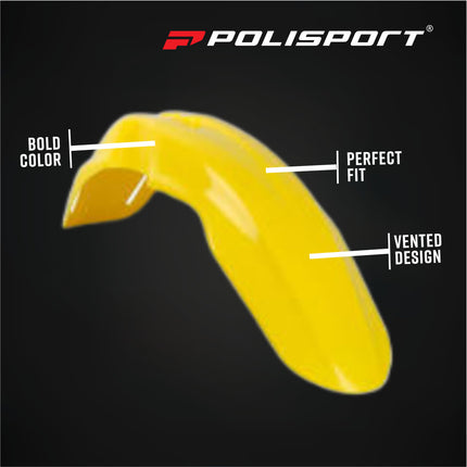 Polisport 90092 Standard Plastic Kit – Fits Suzuki RM65 2003–2005 – OEM‑Style Bodywork with Fenders, Radiator Scoops, Side Panels & Front Number Plate – Yellow/White