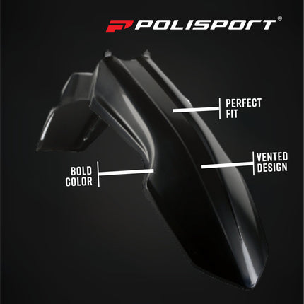 Polisport 91425 Full Plastic Kit for Suzuki RM‑Z250 2010‑2018 Black – Complete Bodywork Set with Fenders, Fork Guards, Radiator Scoops, Side Panels & Front Number Plate