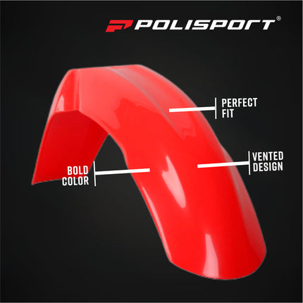 Polisport 91510 Full Plastic Kit for Honda CR125R & CR250R 2000-2001 OEM Red/White – Complete Bodywork Set with Fenders, Radiator Scoops, Side Panels, Front Number Plate and Fork Guards