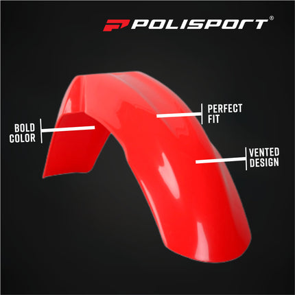 Polisport 91511 Full Plastic Kit – Fits Honda CR125R/CR250R 2002–2003 – OEM‑Style Bodywork with Fenders, Shrouds, Side Panels, Number Plate, Fork Protectors – Red/White