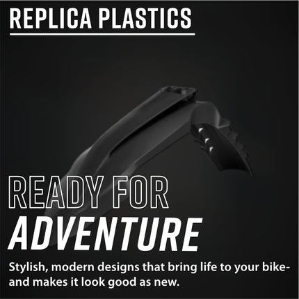 Polisport 91615 Full Replica Plastic Kit for KTM SX / SX-F / XC / XC-F 2025-2026 - Custom Dirt Bike Bodywork - Black (Fenders, Scoops, Side Panels, Number Plate, Airbox Cover, Fork Protectors)