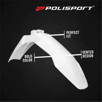 Polisport 91643 Full Plastic Kit – Fits Husqvarna TC/FC 2025→ – OEM‑Style Bodywork with Fenders, Panels, Radiator Scoops, Number Plate, Airbox Cover & Fork Guards – White