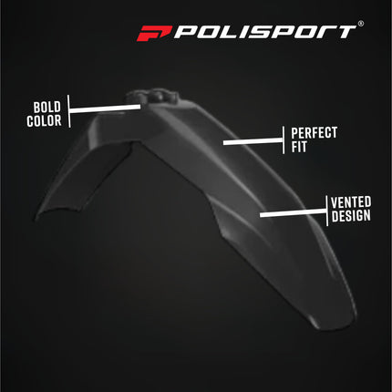 Polisport 91648 Full Plastic Kit with Mask – Fits Husqvarna TE/FE 2024> – Complete Replacement Bodywork Set with Fenders, Radiator Scoops, Side Panels, Fork Guards, Airbox Cover – Black