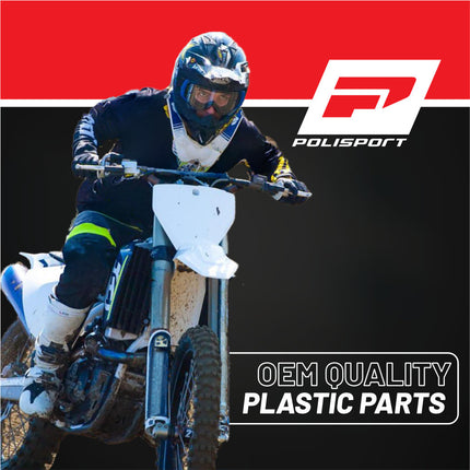 Polisport 91649 Full Plastic Kit with Mask – Fits Husqvarna TE/FE 2024→ – Complete Bodywork Set with Fenders, Shrouds, Side Panels, Fork Guards, Airbox Cover – Nardo Grey