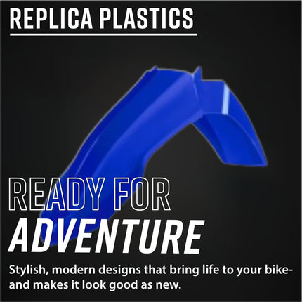 Polisport 91651 Full Replica Plastic Kit for Yamaha YZ450F 2023-2025 & YZ250F 2024-2026 - OEM Color Match Dirt Bike Bodywork - Blue
