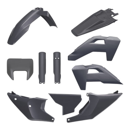 Polisport 91663 Full Plastic Kit – Fits Husqvarna TE/FE 2025-2026 Complete Replacement Bodywork Set with Fenders, Shrouds, Side Panels, Fork Guards, Headlight Mask, Airbox Cover – Nardo Grey