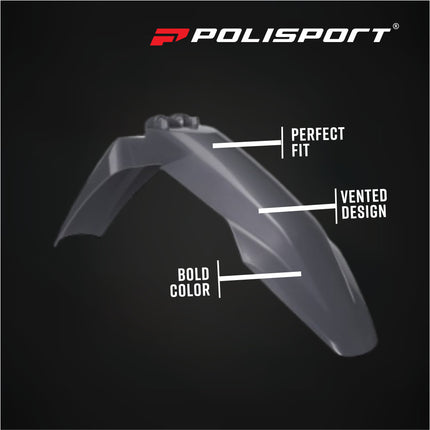 Polisport 91663 Full Plastic Kit – Fits Husqvarna TE/FE 2025-2026 Complete Replacement Bodywork Set with Fenders, Shrouds, Side Panels, Fork Guards, Headlight Mask, Airbox Cover – Nardo Grey
