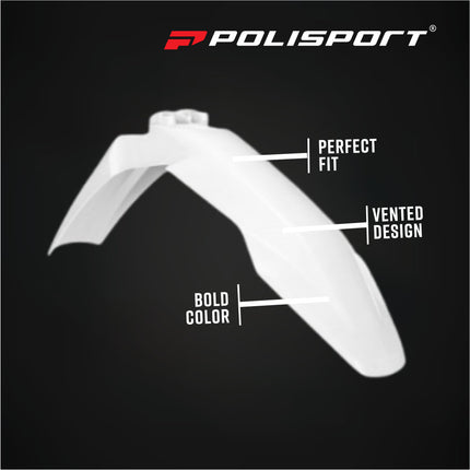Polisport 91664 Full Plastic Kit for Husqvarna TC & FC 2025+ OEM 2026 White/Blue – Complete Bodywork Set with Fenders, Radiator Scoops, Side Panels, Number Plate, Airbox Cover and Fork Guards