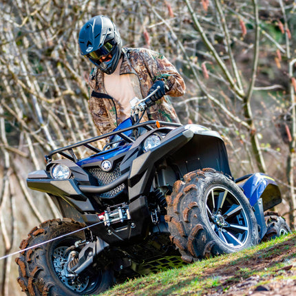 Warn R25 Wire Rope Winch – 2,500 lb Pulling Capacity, equipped with 50’ of 3/16” steel rope & remote-mounted rocker switch - Roller fairlead for ATV, UTV, Side by Side, and SXS Recovery & Towing