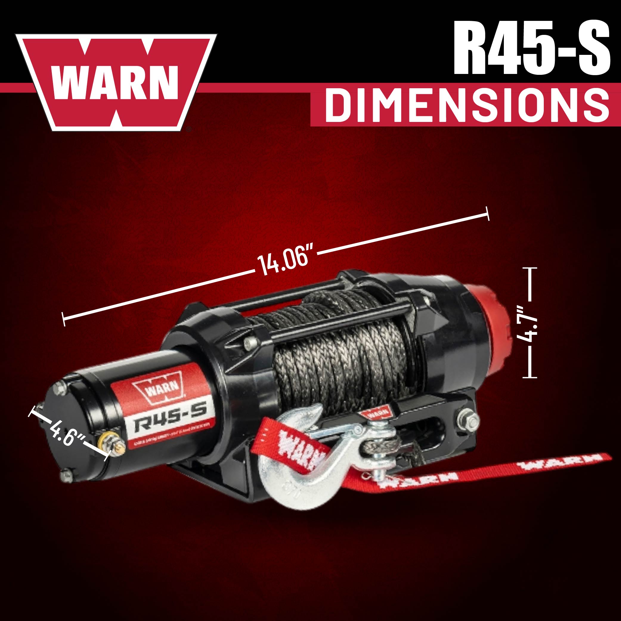 R45-S SYNTHTIC ROPE WINCH