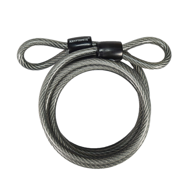 Kryptonite KryptoFlex 818 Looped Cable and Key Padlock - 4 ft. Long, 5/16" Diameter Cable with Keys for Bicycles; E-Bikes; Scooters (210412)
