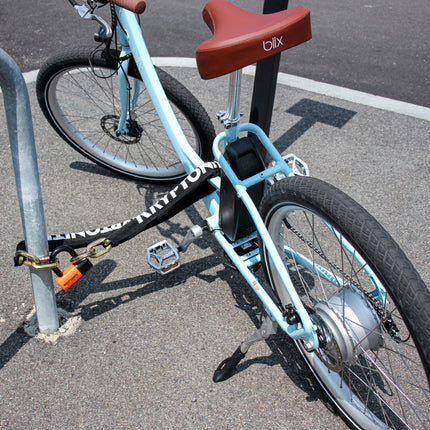 Kryptonite New York 1213 Evolution 10.5 Pound Cinch Ring Chain & Lock Combo - 4.25 ft Long 14 mm Steel Chain & Disc Lock with Keys for Bicycles; E-Bikes; Motorcycles; Scooters (999546)
