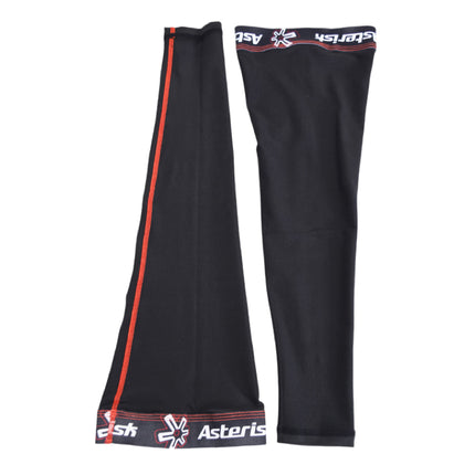Asterisk Banded Undersleeve for Knee Protector Braces for Motocross, Snowboarding, Wakeboarding, Off-Roading, & More - Size: Large