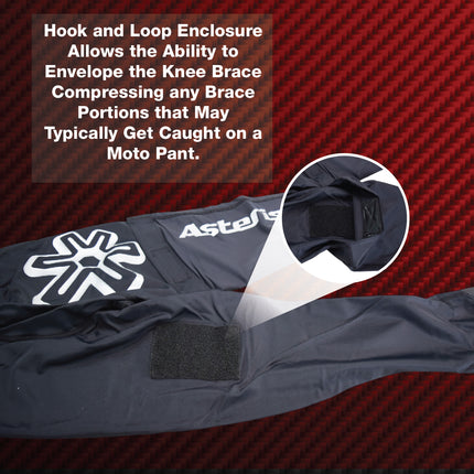 Asterisk Zero G Knee Brace Pants for Motocross, Snowboarding, Wakeboarding, Off-Roading, & More - Size: X-Large