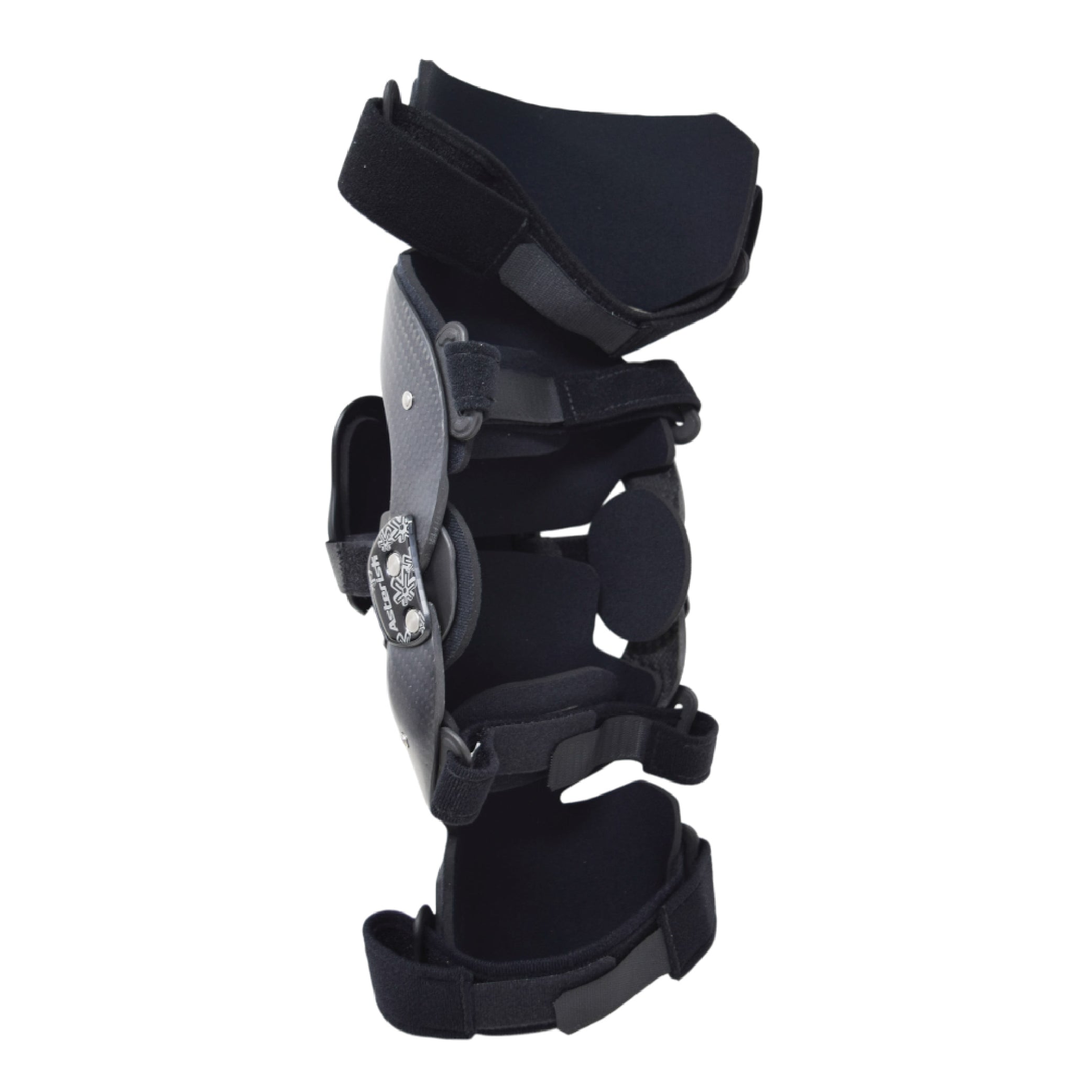 Asterisk Carbon Cell Pro Knee Braces (Pair - Left & Right) for Motocross & Off-Road Riders-L