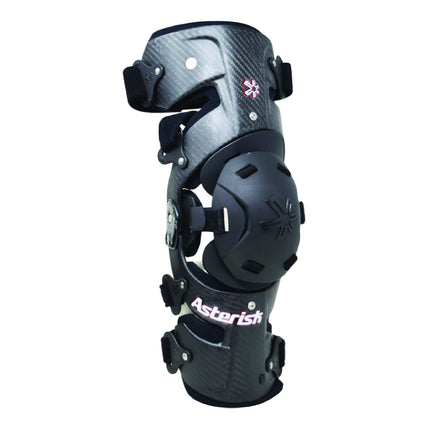 Asterisk Carbon Cell Pro - Advanced Knee Protector Braces (Pair- Left & Right) for Motocross, Snowboarding, Wakeboarding, Off-Roading, & More - Size Medium