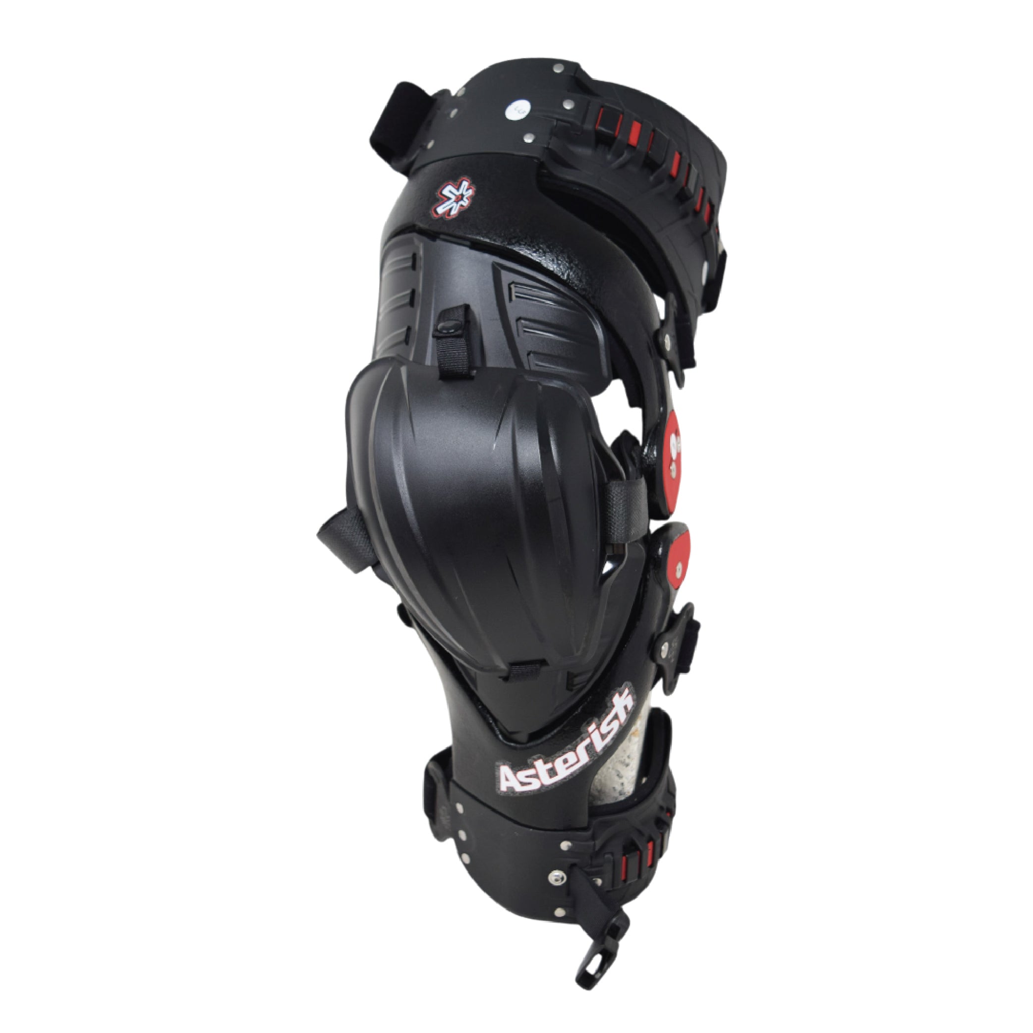 Asterisk Carbon Cell One Knee Braces (Pair - Left & Right) for Motocross & Off-Road Riders-XL