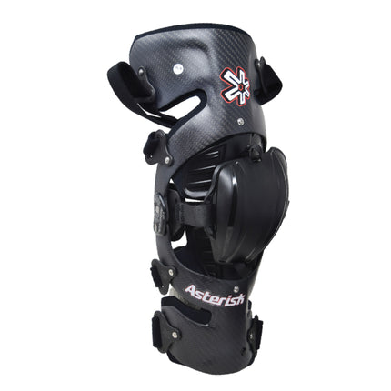 Asterisk Carbon Cell One - Advanced Knee Protector Braces (Pair- Left & Right) for Motocross, Snowboarding, Wakeboarding, Off-Roading, & More - Size X-Small