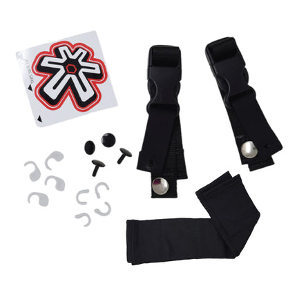 Asterisk Micro Cell - Youth Knee Protector Braces (Pair - Left & Right) for Motocross, Snowboarding, Wakeboarding, Off-Roading, & More
