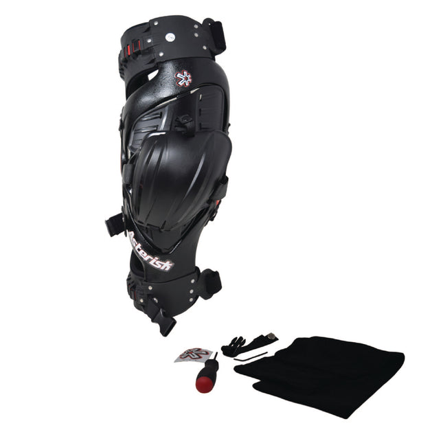 Asterisk Ultra Cell 4.1 - Advanced Knee Protector Brace (Right Only) for Motocross, Snowboarding, Wakeboarding, Off-Roading, Football,  & More - Size Small